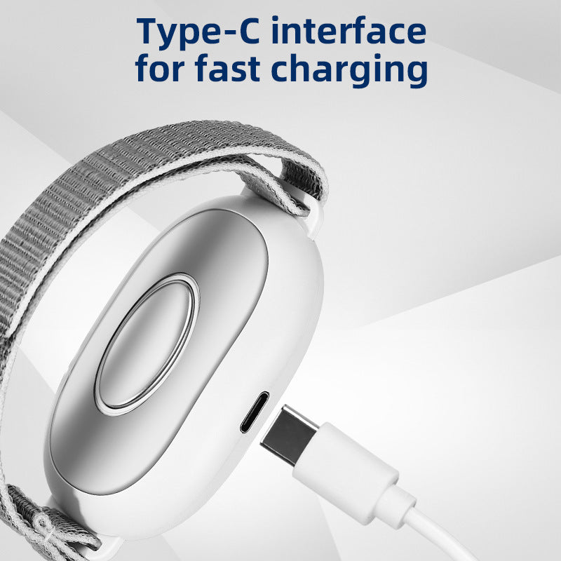 NNEDSZ White Portable Sleep Aid Device - EMS Pulse Relaxation & Stress Relief Gadget with LED Display, Adjustable Wrist Strap